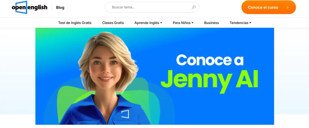 Open english IA para aprender inglés online fácil y efectivamente.
